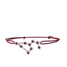 Lab safir 18 ayar rose altın bileklik