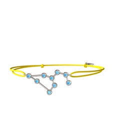 Akuamarin 925 ayar gümüş bileklik