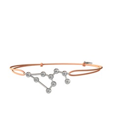 Swarovski 14 ayar beyaz altın bileklik