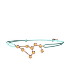 Leo Bileklik - Sitrin 8 ayar rose altın bileklik #dr6uo0