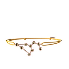 Peridot 14 ayar rose altın bileklik
