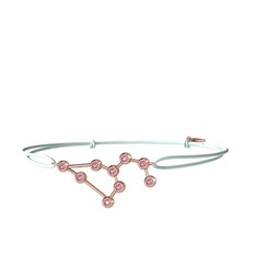 Pembe kuvars 8 ayar rose altın bileklik