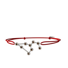 Leo Bileklik - Dumanlı kuvars 925 ayar gümüş bileklik #go70jt