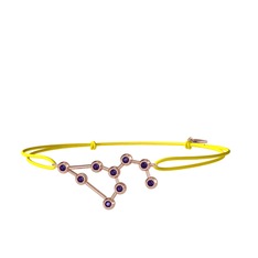 Leo Bileklik - Ametist 14 ayar rose altın bileklik #gpzeg2