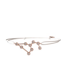 Leo Bileklik - Swarovski 925 ayar rose altın kaplama gümüş bileklik #gv9nf7