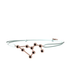 Siyah zirkon 8 ayar rose altın bileklik