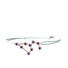 Leo Bileklik - Lab safir 8 ayar rose altın bileklik #j8kucz