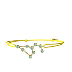 Akuamarin 14 ayar altın bileklik