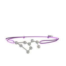 Swarovski 8 ayar beyaz altın bileklik