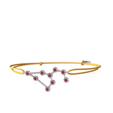 Rodolit garnet 925 ayar gümüş bileklik