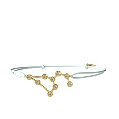 Leo Bileklik - Swarovski 925 ayar altın kaplama gümüş bileklik #mbw7ri