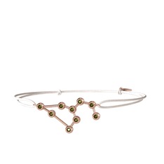 Peridot 18 ayar rose altın bileklik