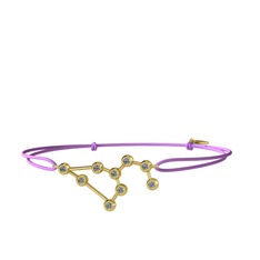 Leo Bileklik - Pırlanta 8 ayar altın bileklik (0.324 karat) #q8senq