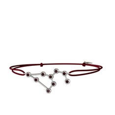 Kök yakut 925 ayar gümüş bileklik