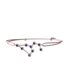 Leo Bileklik - Ametist 925 ayar gümüş bileklik #rd91wn