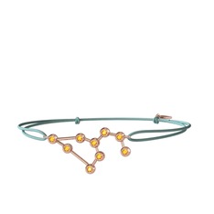 Sitrin 8 ayar rose altın bileklik