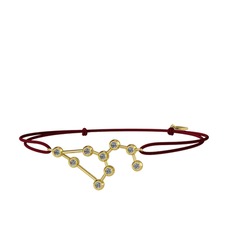 Pırlanta 925 ayar altın kaplama gümüş bileklik (0.324 karat)