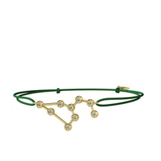 Leo Bileklik - Swarovski 925 ayar altın kaplama gümüş bileklik #wmo6h1