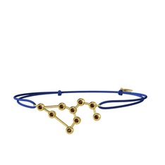 Leo Bileklik - Dumanlı kuvars 925 ayar altın kaplama gümüş bileklik #xgj5w4