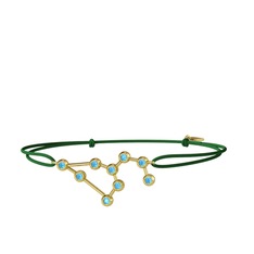 Leo Bileklik - Akuamarin 14 ayar altın bileklik #yc9zyd