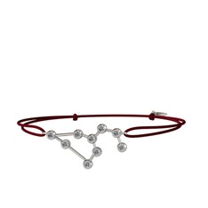 Leo Bileklik - Pırlanta 8 ayar beyaz altın bileklik (0.324 karat) #ztcab5