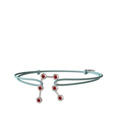 Garnet 925 ayar gümüş bileklik