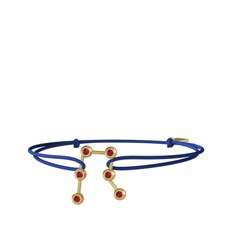 Gemini Bileklik - Rodolit garnet 18 ayar altın bileklik #11lba33