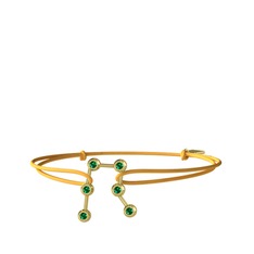 Gemini Bileklik - Yeşil kuvars 8 ayar altın bileklik #130qx7j