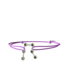 Gemini Bileklik - Peridot 14 ayar beyaz altın bileklik #14nbg6l