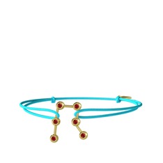 Garnet 8 ayar altın bileklik