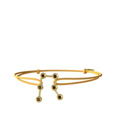 Gemini Bileklik - Dumanlı kuvars 8 ayar altın bileklik #158izml