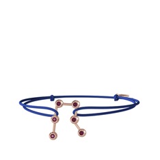 Gemini Bileklik - Kök yakut 14 ayar rose altın bileklik #1acp96t