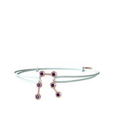 Gemini Bileklik - Ametist 14 ayar rose altın bileklik #1bneydb