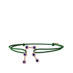 Gemini Bileklik - Lab safir 18 ayar rose altın bileklik #1c80enu