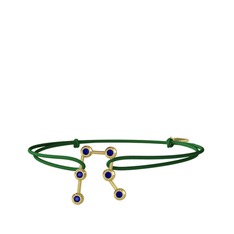 Lab safir 18 ayar altın bileklik