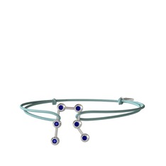 Gemini Bileklik - Lab safir 925 ayar gümüş bileklik #1he3l6b