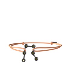 Gemini Bileklik - Peridot 925 ayar siyah rodyum kaplama gümüş bileklik #1hj5x3k