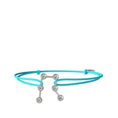 Gemini Bileklik - Beyaz zirkon 14 ayar beyaz altın bileklik #1jvjgqn