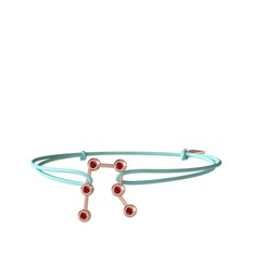 Gemini Bileklik - Garnet 14 ayar rose altın bileklik #1kb5xht