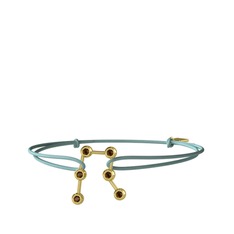 Gemini Bileklik - Dumanlı kuvars 14 ayar altın bileklik #1m5sp21