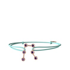 Gemini Bileklik - Ametist 8 ayar rose altın bileklik #1nq94qw
