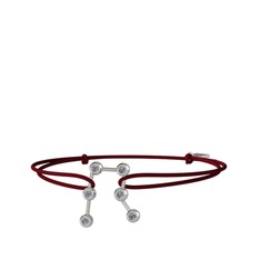 Pırlanta 8 ayar beyaz altın bileklik (0.216 karat)