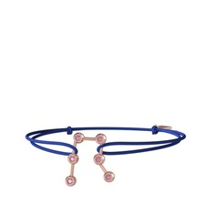 Gemini Bileklik - Pembe kuvars 925 ayar rose altın kaplama gümüş bileklik #1ovtzjj