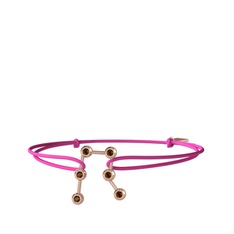 Dumanlı kuvars 8 ayar rose altın bileklik