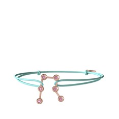 Pembe kuvars 8 ayar rose altın bileklik