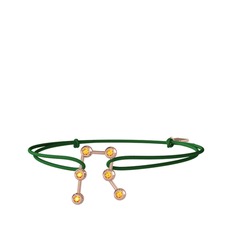 Gemini Bileklik - Sitrin 18 ayar rose altın bileklik #1ryu37b