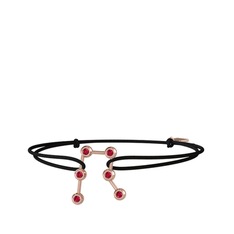 Gemini Bileklik - Rodolit garnet 14 ayar rose altın bileklik #1scqof4