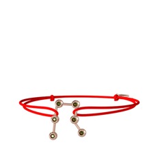 Gemini Bileklik - Peridot 925 ayar rose altın kaplama gümüş bileklik #1uz2dx7