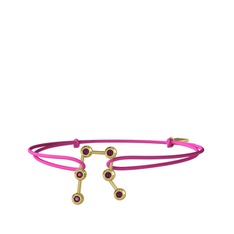 Gemini Bileklik - Kök yakut 18 ayar altın bileklik #1ver7vl