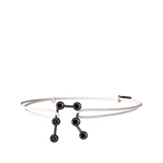 Gemini Bileklik - Siyah zirkon 925 ayar siyah rodyum kaplama gümüş bileklik #1vifrjj